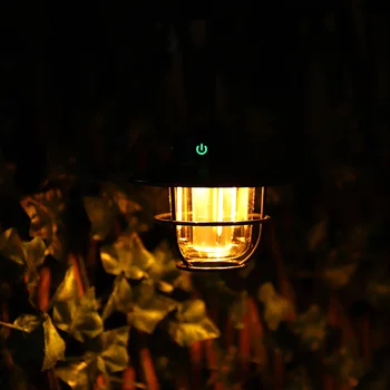 Светодиодный Портативный Светильник IPX4 Водонепроницаемый Подвесной Светильник Type-C Для Зарядки Палатки с Плавным Затемнением Подвесного Рассеянного Света для Рыбалки Барбекю