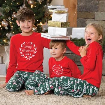 Рождественский комплект детских пижам для папы и мамы, рождественские пижамы для семьи, подходящие семейные пижамы для семейных пижамных комплектов