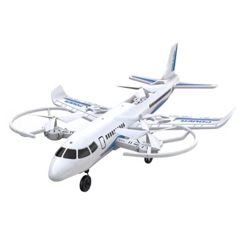 Гибкий 4-осевой игрушечный самолет с дистанционным управлением, детский электронный подарок