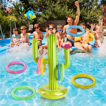 Надувные игрушки Кольцо, бросающее наконечник, Надувная игрушка для игры в бассейн, детский открытый бассейн, пляжные развлечения, Летняя водная игрушка