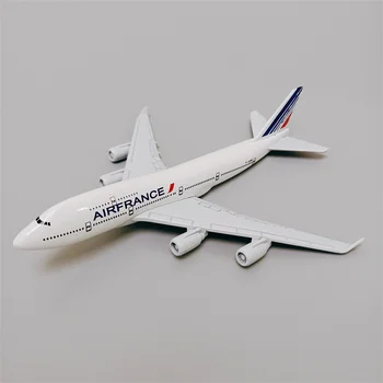 16 см Сплав Металла Air France Airlines Boeing 747 B747-400 Модель самолета AirFrance Airways Модель самолета, Изготовленного на заказ Самолет