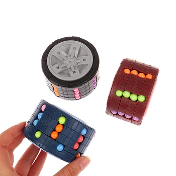 Инновационные логические игры, Волшебные бобы, Вращающийся гироскоп, горка, Снимающая стресс Для детей, Обучающая 3D игрушка-цилиндр-куб