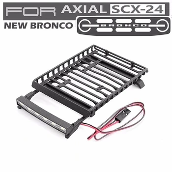 Axial SCX24 Обновляет Детали Нейлонового Багажника На Крыше с Подсветкой для Радиоуправляемого Автомобиля Ford Bronco Rc Crawler в масштабе 1/24