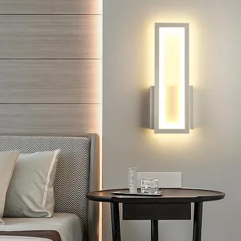 Настенный светильник, прикроватная лампа для спальни, современный и простой светильник для лестницы, роскошный настенный светильник для гостиной на заднем плане