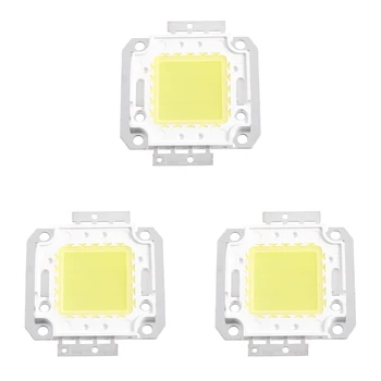3X Квадратная форма Белая лампа постоянного тока COB SMD светодиодный модульный чип 30-36 В 20 Вт
