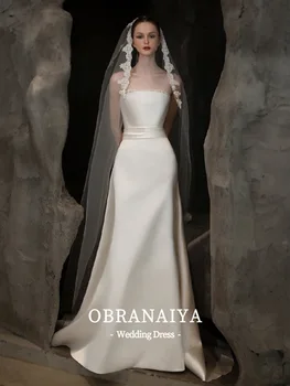 Французское атласное легкое свадебное платье с бюстгальтером, простая высококачественная текстура в стиле ретро, облегающее платье с рыбьим хвостом, новая модель 2023 года