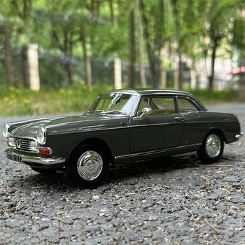 Отлитый под давлением в масштабе 1/18 404, имитация винтажного автомобиля Седан 1965 года, модель легкосплавного автомобиля, Коллекционный Подарок с ностальгическим орнаментом.