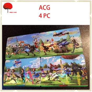 Лазерная флеш-карта Anime Goddess Story Acg Ilence Suzuka Special Week Grass Wonder Коллекционные игрушечные открытки Рождественский подарок на день рождения