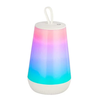 Портативная настольная лампа с перезаряжаемым сенсорным датчиком, прикроватная лампа, Ночник, меняющий цвет RGB, для спальни, кемпинга на открытом воздухе