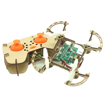Квадрокоптер DIY Kit для Arduino Деревянный Собранный Беспилотный Летательный Аппарат Hummingbird Drone С Дистанционным Управлением Самолет Давление Воздуха Фиксированная Высота Стержня Игрушки