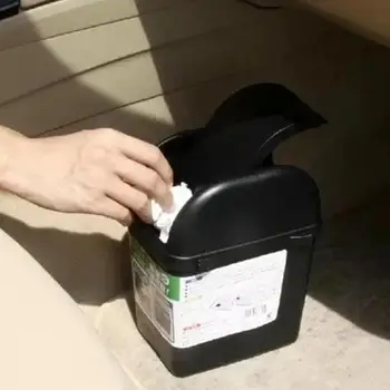 Автомобильный мусорный бак Автоматическое Мини-мусорное ведро с крышкой Мешок для мусора в салоне автомобиля Автомобильный Мусорный ящик Автоматический Герметичный Органайзер для грязи