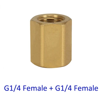 Мойка высокого давления Автомойка Латунный соединительный адаптер G1/4 Женский + G1/ 4 Женский