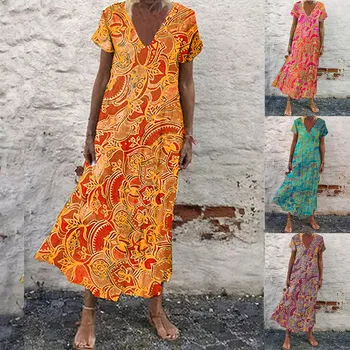 Новое В Платьях Элегантное Вечернее Облегающее Свободное Богемное Классическое И Универсальное Платье Пляжные Платья Summer Woman 2023 Vestidos