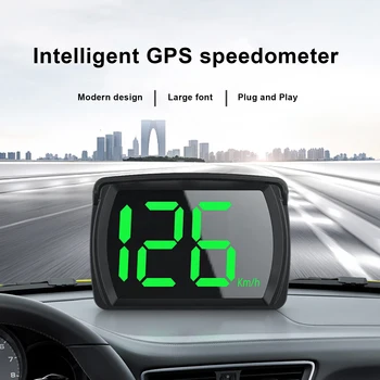 Головной дисплей Цифровой спидометр Универсальный GPS Hud Цифровой измеритель скорости Крупным шрифтом Измеритель скорости КМЧ МИЛЬ/ч для автомобильных аксессуаров