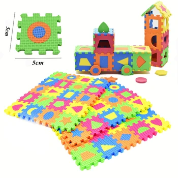Для детей 1 комплект из 36 ШТ Мини-пены EVA Буквы алфавита, цифры, Мягкий детский коврик, 3D-головоломка, детская развивающая игрушка-головоломка 5X5 см