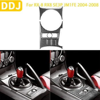 Для Mazda RX8 2004-2008 Наклейка из углеродного волокна на рычаг переключения передач, модифицированная крышка панели автоматической коробки передач, автомобильные Аксессуары