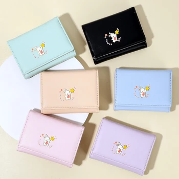 Новый маленький женский кошелек Little Bunny, милая женская сумочка с несколькими картами, кошельки для женщин, кошелек для женщин
