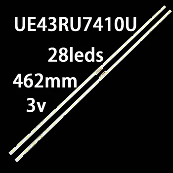 28LED 3V Светодиодная Лента Подсветки для UE43RU7410U UE43RU7025K UE43RU7400 V8N4-430SM0-R0 BN96-46053A CY-NR043HGHV1V
